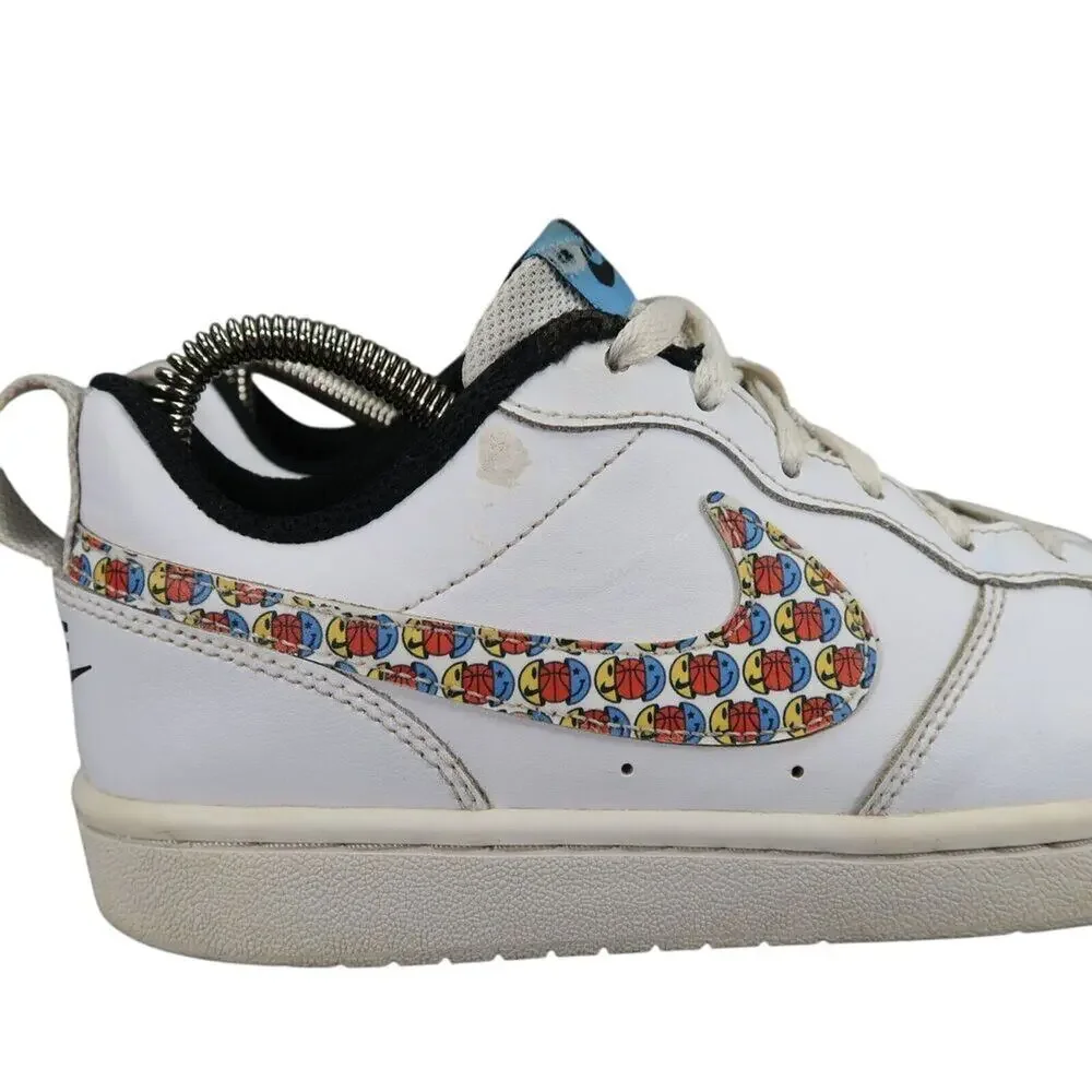 Nike Shoes Kids 5 Sneakers Court Borough Low Athletic Trainers Basketball Swoosh - Picture 3 of 16